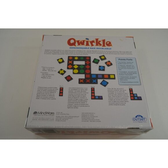 Qwirkle Board Game French Version Mindware 2018 NEW SEALED - Picture 7 of 8